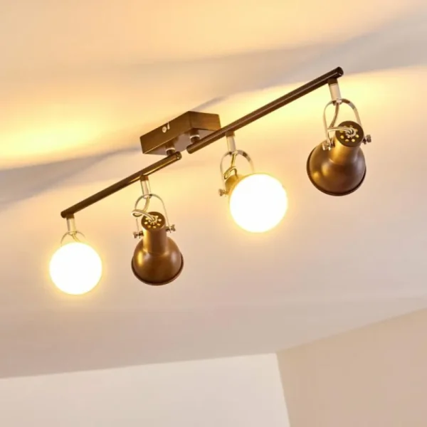 hofstein Plafonnier Danikon Brun, 4 lumières* Lampes Modernes