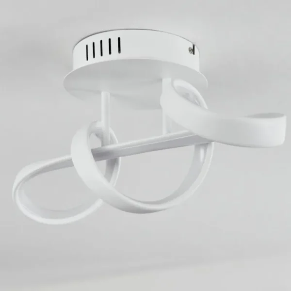 hofstein Plafonnier Dauntey LED Blanc, 1 lumière* Lampes Modernes