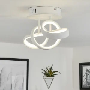 hofstein Plafonnier Dauntey LED Blanc, 1 lumière* Lampes Modernes