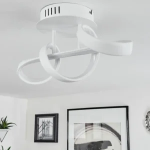 hofstein Plafonnier Dauntey LED Blanc, 1 lumière* Lampes Modernes