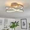 hofstein Plafonnier Demaine LED Gris, 1 lumière* Lampes Modernes