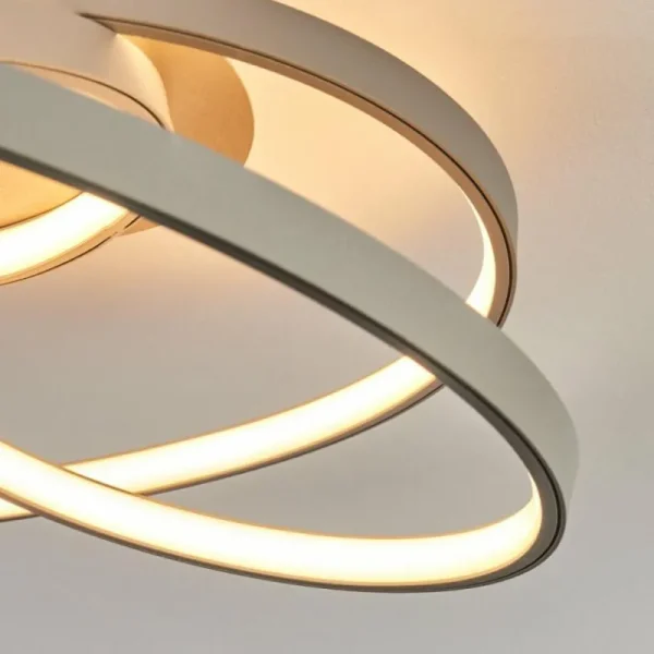 hofstein Plafonnier Demaine LED Gris, 1 lumière* Lampes Modernes