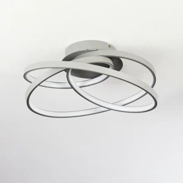 hofstein Plafonnier Demaine LED Gris, 1 lumière* Lampes Modernes