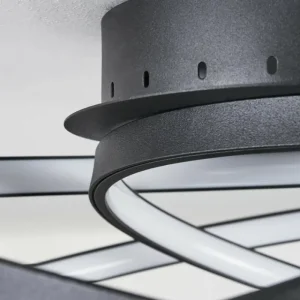 hofstein Plafonnier Demaine LED Noir, 1 lumière* Lampes Modernes