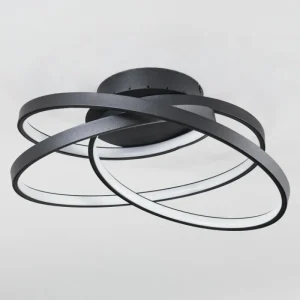 hofstein Plafonnier Demaine LED Noir, 1 lumière* Lampes Modernes