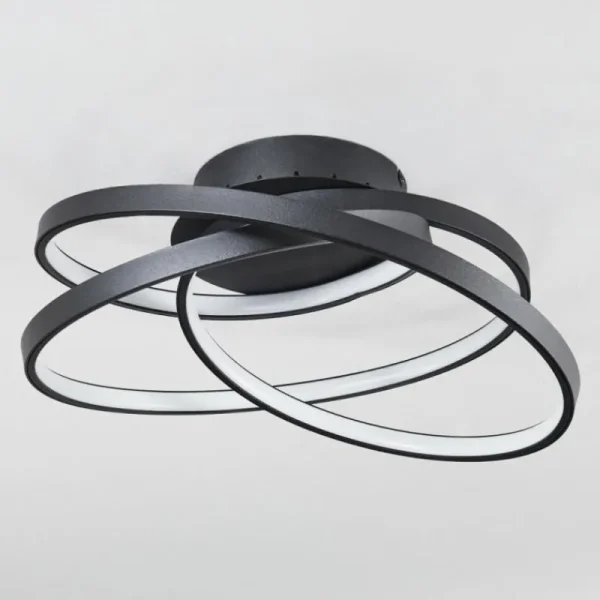 hofstein Plafonnier Demaine LED Noir, 1 lumière* Lampes Modernes
