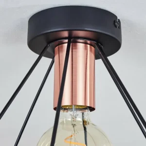 hofstein Plafonnier Denno Cuivre, Noir, 1 lumière* Lampes Modernes