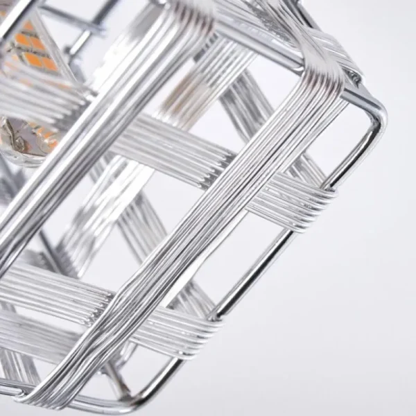 hofstein Plafonnier Desrue Chrome, Argenté, 4 lumières* Lampes Modernes