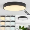hofstein Plafonnier Diagonal LED Noir, 1 lumière, Télécommandes* Lampes Modernes