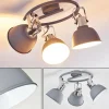 hofstein Plafonnier Dompierre Gris, Blanc, 3 lumières* Lampes Modernes