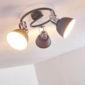 hofstein Plafonnier Dompierre Gris, Blanc, 3 lumières* Lampes Modernes