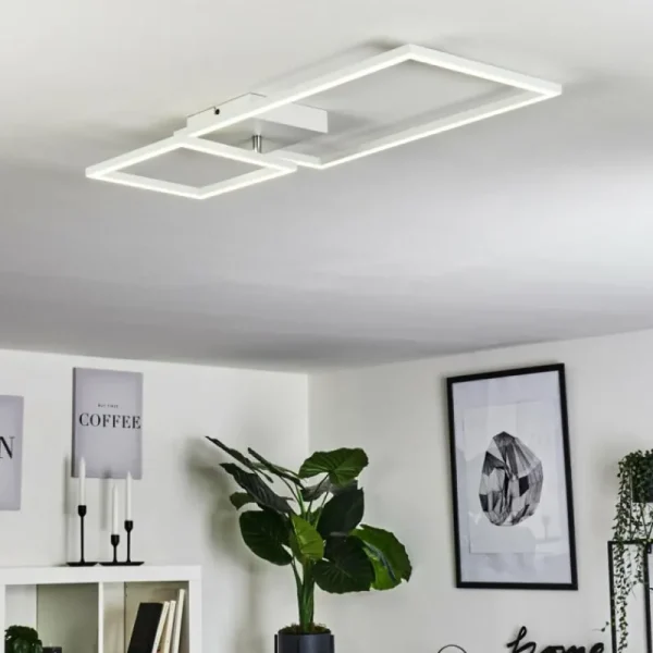 hofstein Plafonnier Doyon LED Blanc, 1 lumière* Lampes Modernes