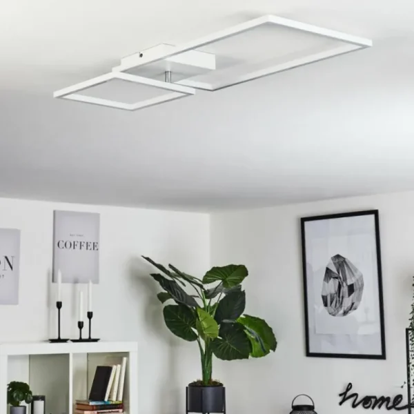 hofstein Plafonnier Doyon LED Blanc, 1 lumière* Lampes Modernes