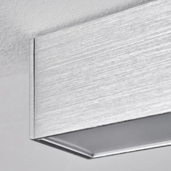 hofstein Plafonnier Dubuisson LED Aluminium, 1 lumière, Télécommandes* Lampes Modernes