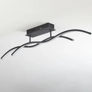 hofstein Plafonnier Eaglesham LED Noir, 1 lumière* Lampes Modernes