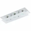 Luminaires Eglo Plafonnier Eglo ARBORIO LED Chrome, 3 lumières* Lampes En Verre