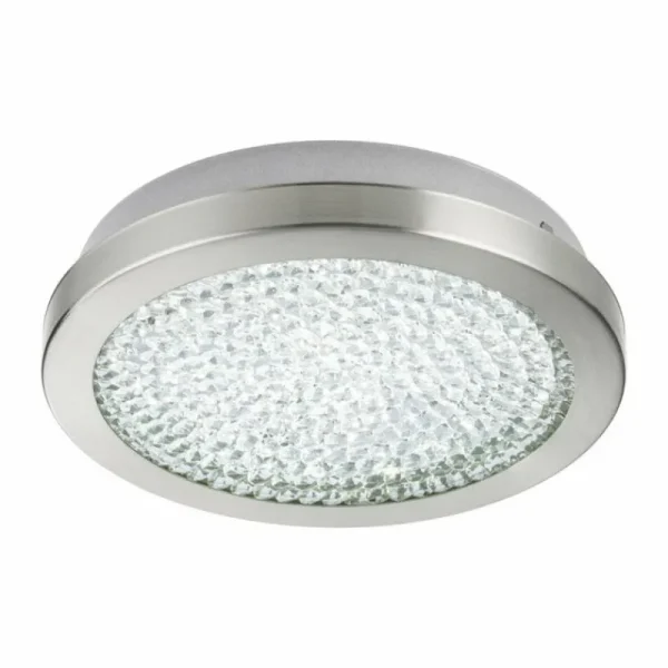 hofstein Plafonnier Eglo AREZZO 2 LED Aspect cristal, Nickel mat, 1 lumière* Lampes Modernes