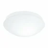 Luminaires Eglo Plafonnier Eglo BARI-M Blanc, 1 lumière, Détecteur de mouvement* Lampes En Verre