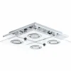 Luminaires Eglo Plafonnier Eglo CABO Chrome, 2 lumières* Lampes En Verre