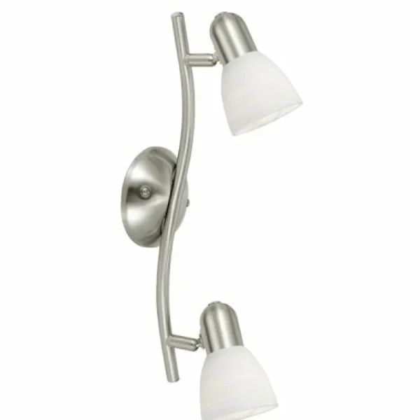 Luminaires Eglo Plafonnier Eglo DAKAR 1 Nickel mat* Lampes En Verre