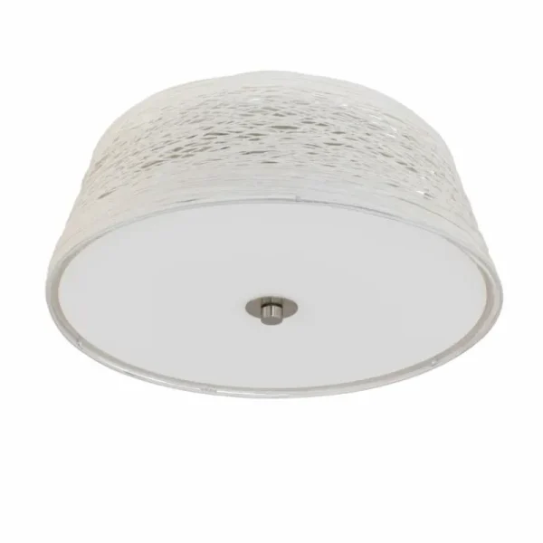 Luminaires Eglo Plafonnier Eglo DONADO Blanc, 2 lumières* Lampes En Verre