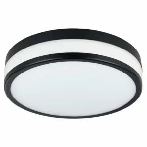 Luminaires Eglo Plafonnier Eglo LED PALERMO Noir, 3 lumières* Lampes En Verre