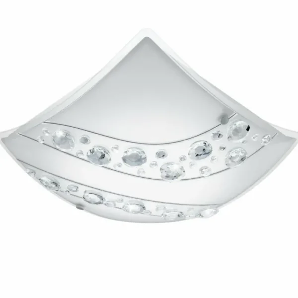 hofstein Plafonnier Eglo NERINI LED Blanc, 1 lumière* Lampes En Verre