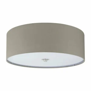 Luminaires Eglo Plafonnier Eglo PASTERI Nickel mat, 3 lumières* Lampes En Verre