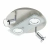 Luminaires Eglo Plafonnier Eglo PAWEDO 1 LED Chrome, Nickel mat, 4 lumières* Lampes En Verre