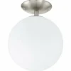 Luminaires Eglo Plafonnier Eglo RONDO Nickel mat* Lampes En Verre