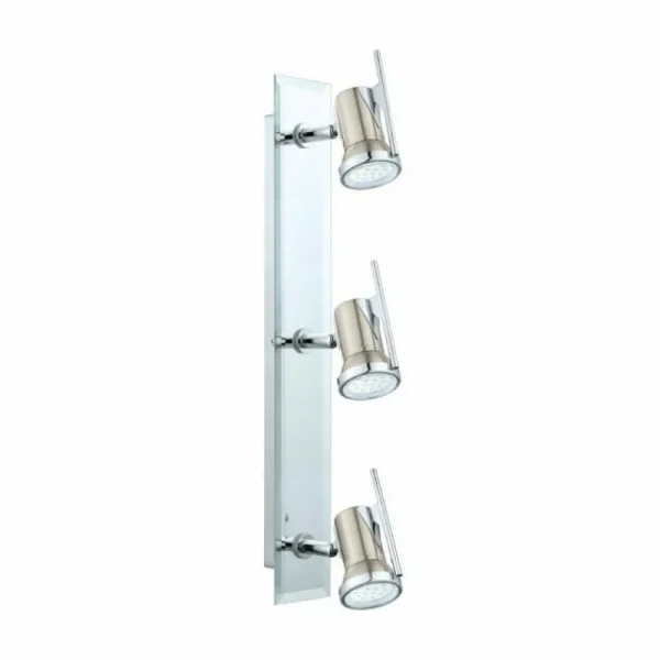 Luminaires Eglo Plafonnier Eglo TAMARA LED Chrome, Nickel mat, 3 lumières* Lampes En Verre