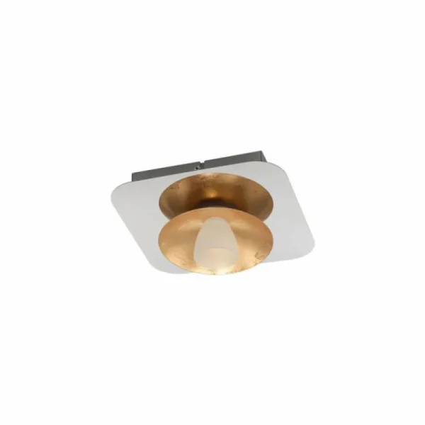 Luminaires Eglo Plafonnier Eglo TORANO LED Chrome, Or, 1 lumière* Lampes En Verre