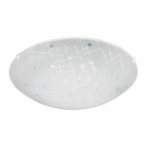 Luminaires Eglo Plafonnier Eglo VEREDA LED Blanc, 1 lumière* Lampes En Verre