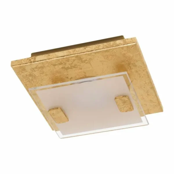 Luminaires Eglo Plafonnier Eglo VICARO LED Or, 1 lumière* Lampes En Verre