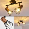 hofstein Plafonnier Errested Bois foncé, Noir, 2 lumières* Lampes Modernes
