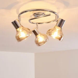 hofstein Plafonnier Esberg Chrome, 3 lumières* Lampes Modernes