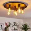 hofstein Plafonnier Esbjerg Noir, 6 lumières* Lampes Modernes