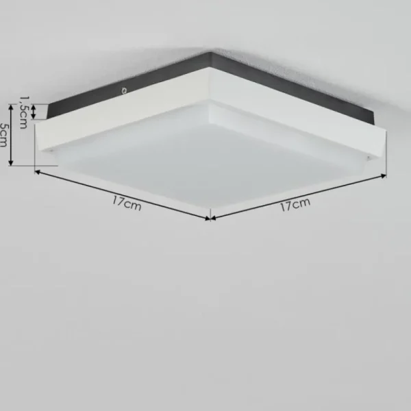 hofstein plafonnier extérieur Gomero LED Anthracite, Blanc, 1 lumière* Lampes Modernes