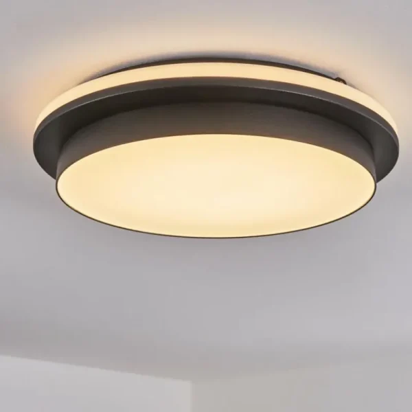 hofstein plafonnier extérieur Caucete LED Noir, 1 lumière* Lampes Modernes