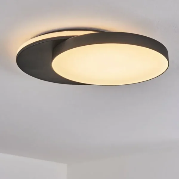 hofstein plafonnier extérieur Caucete LED Noir, 1 lumière* Lampes Modernes