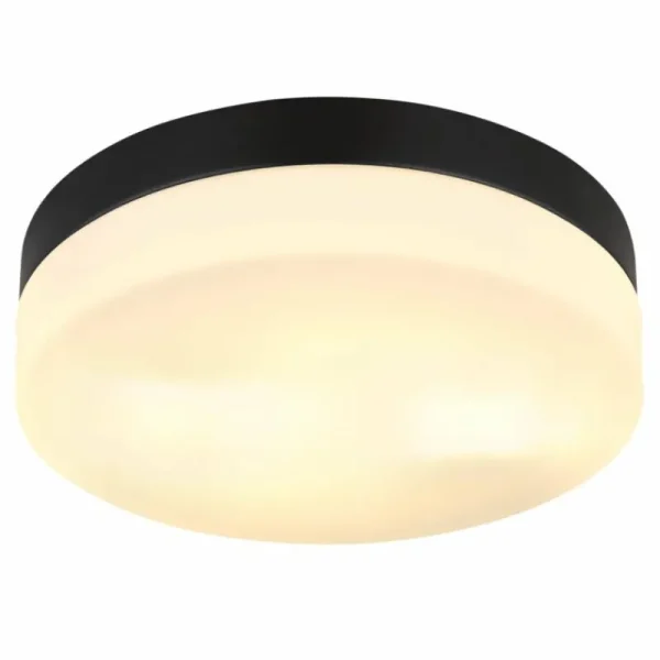 Luminaires Globo Lighting plafonnier extérieur Globo VRANOS Noir, 1 lumière* Lampes En Verre