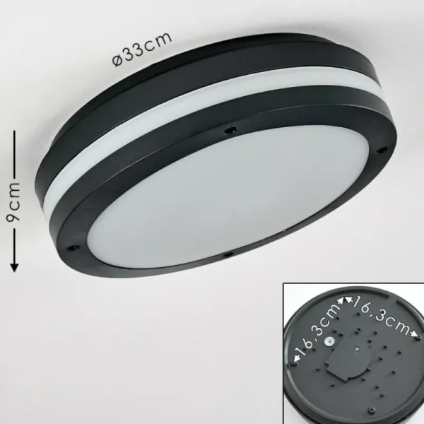 hofstein plafonnier extérieur Wollongong LED Anthracite, 1 lumière* Lampes Modernes
