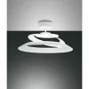 Luminaires Fabas Luce Plafonnier Fabas Luce Aragon LED Blanc, 1 lumière* Lampes En Verre