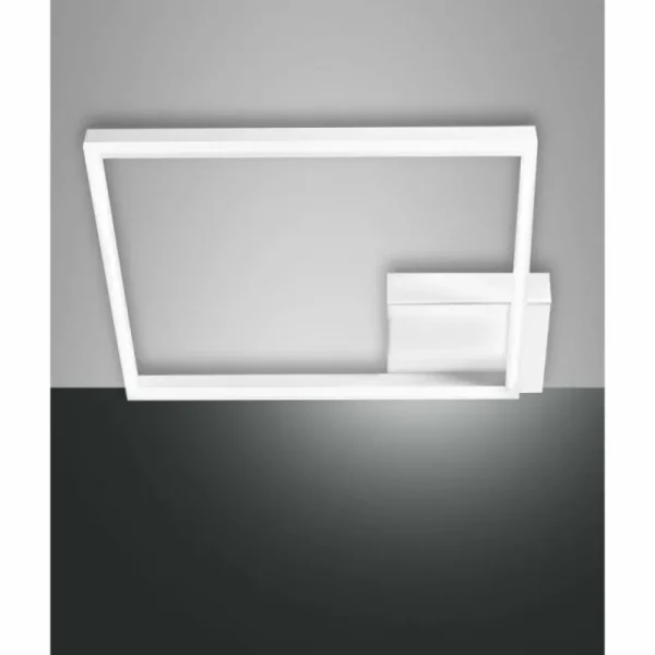 Luminaires Fabas Luce Plafonnier Fabas Luce Bard LED Blanc, 1 lumière* Lampes En Verre