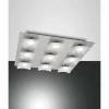 Luminaires Fabas Luce Plafonnier Fabas Luce Desus LED Nickel mat, 9 lumières* Lampes En Verre