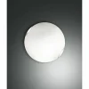 Luminaires Fabas Luce Plafonnier Fabas Luce Fox LED Blanc, 1 lumière* Lampes En Verre