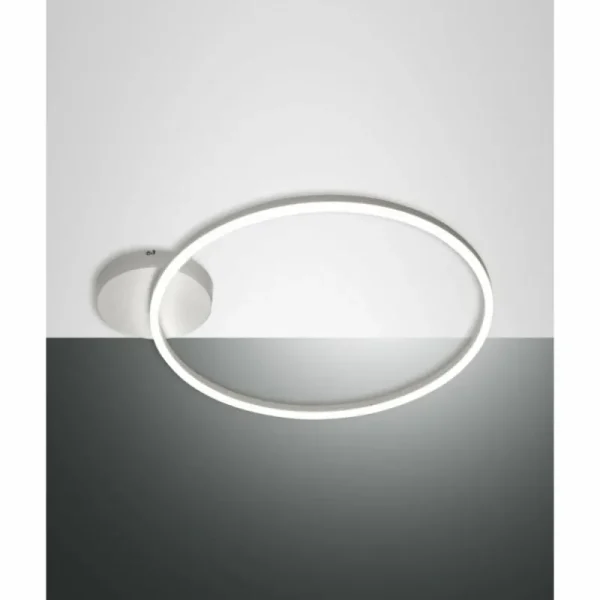 Luminaires Fabas Luce Plafonnier Fabas Luce Giotto LED Blanc, 1 lumière* Lampes En Verre