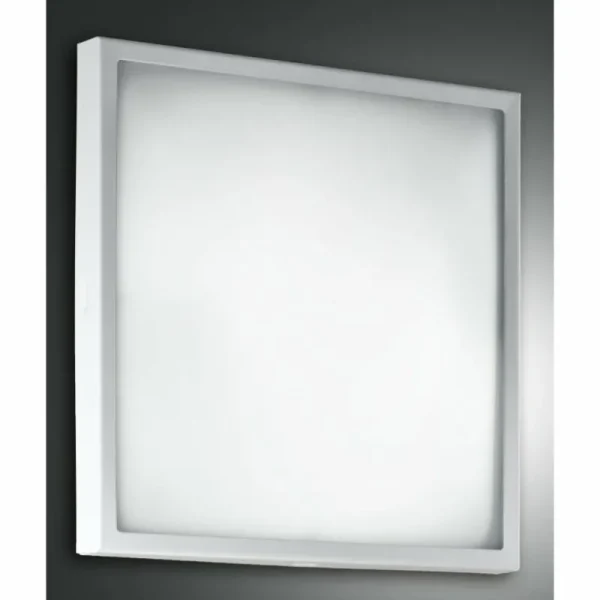 Luminaires Fabas Luce Plafonnier Fabas Luce Osaka LED Blanc, 1 lumière* Lampes En Verre