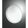 Luminaires Fabas Luce Plafonnier Fabas Luce PLAZA Blanc, 2 lumières* Lampes En Verre