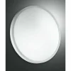 Luminaires Fabas Luce Plafonnier Fabas Luce PLAZA Blanc, 3 lumières* Lampes En Verre